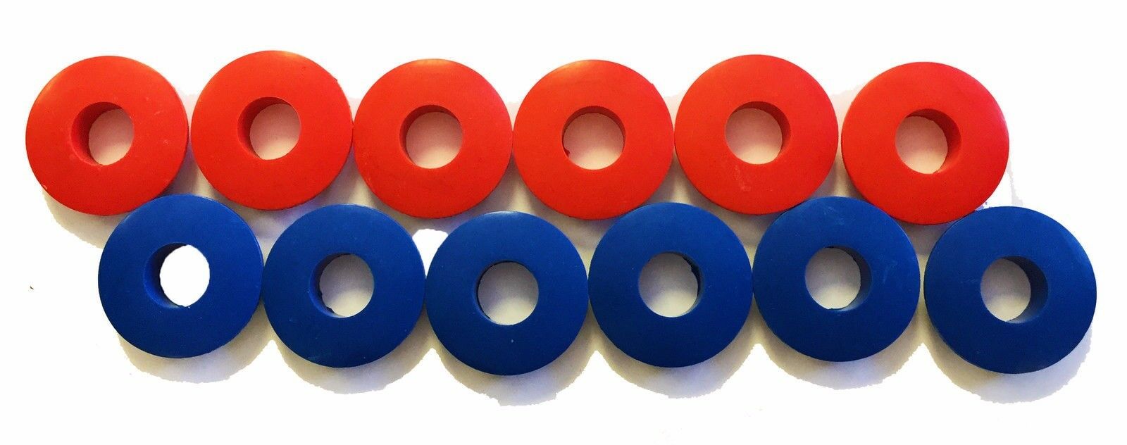 Poly Glad Hand Seals (12 Pc) Red & Blue  Kit - Truck-trailer